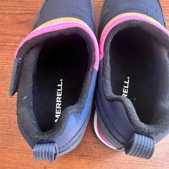 New Merrell J001698 Retro Navy Women's Size 7 Alpine Moc Strap Polar Shoes - Picture 10 of 12